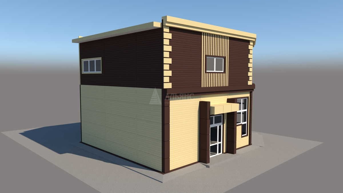 3D визуализация Склад-ангар из сэндвич-панелей - фото 14