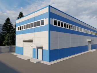 Склад из сэндвич-панелей